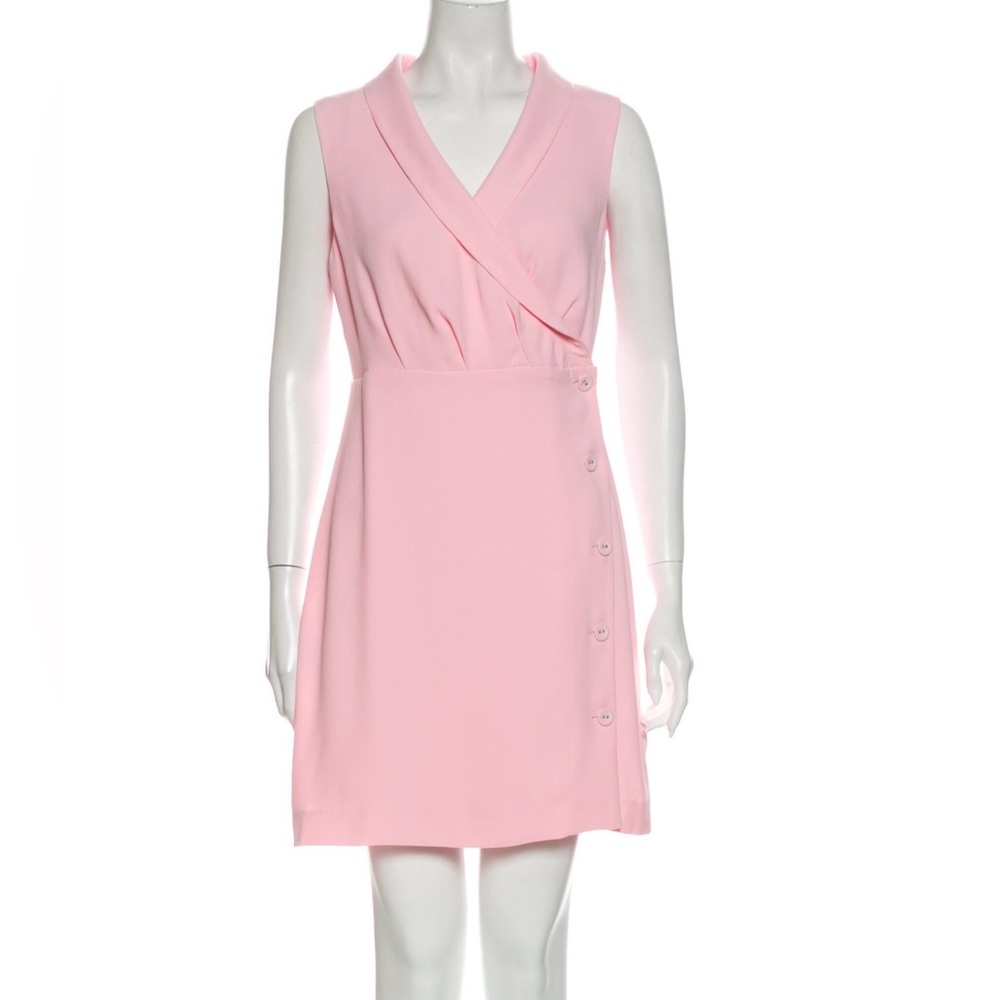 Cupcakes & Cashmere Pink Wrap Dress Size S
